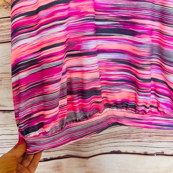 Free Country Women’s Plus Colorful Space Dye Tankini Swim Top 2X (20W-22W) NEW - Picture 7 of 14